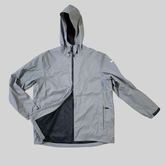 Nike NFL Engineered Team Issued Hooded Jacket Grey Storm-FIT Men's XL Made In US - Picture 1 of 15